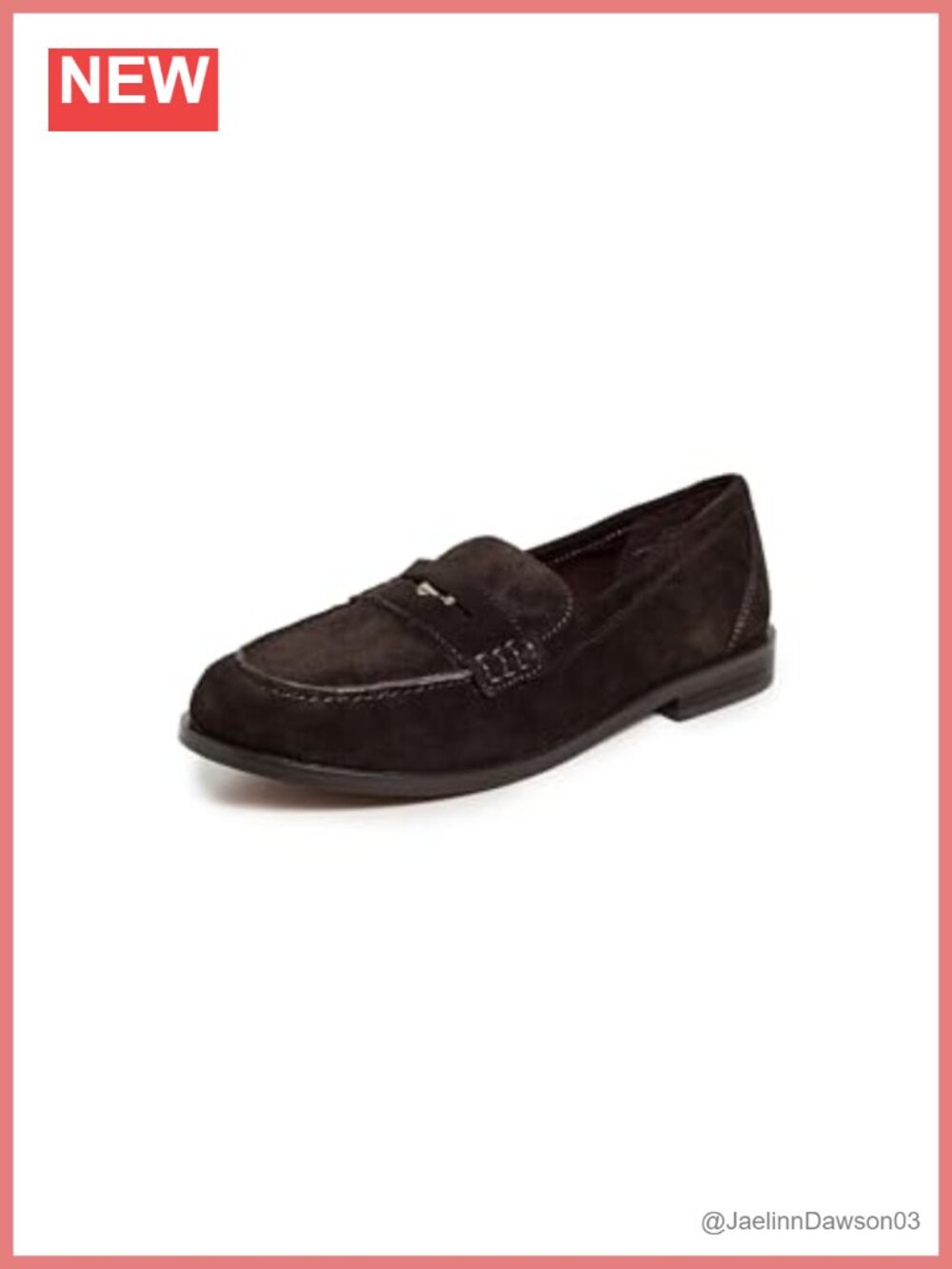 Suede Penny Loafer Slip-On Flat Round Toe Leather Lining